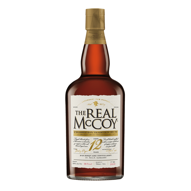 The Real McCoy 12 Year Old 'Prohibition Tradition' Single Blended Rum - ShopBourbon.com