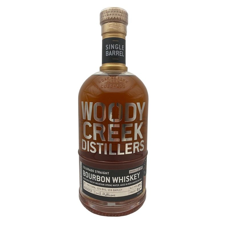 Woody Creek Distillers Single Barrel Colorado Straight Bourbon Whiskey - ShopBourbon.com